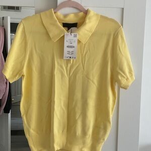 Zara Light Yellow Polo Shirt